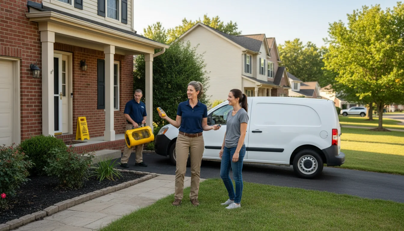 Residential water damage restoration in Crestwood, IL